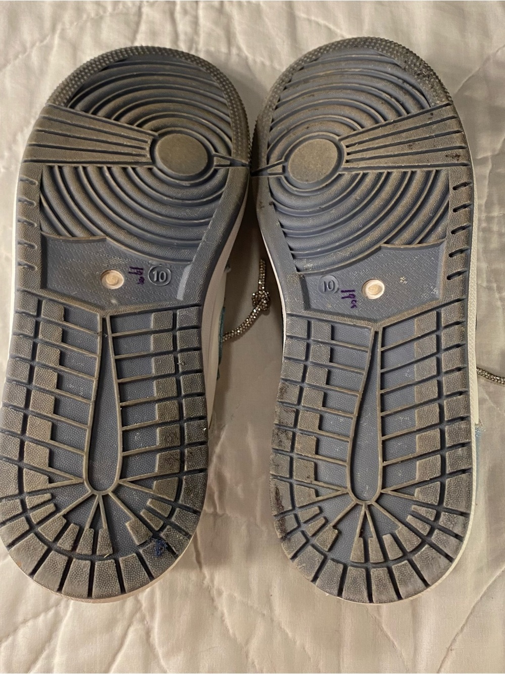 MODERN True Religion Rhinestone/Denim/White Sneakers 👟✨Great condition|Size W10 - Picture 5 of 5